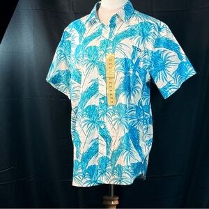 Hurley Tropical Blue Men's Patio Button‎ Down Shirt
